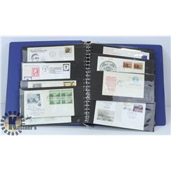 60 PLUS 1ST DAY COVERS 1938 & UP STAMP BINDER