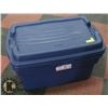 Image 1 : PAIR OF RUBBERMAID ROUGHNECK 106 L STORAGE TOTES