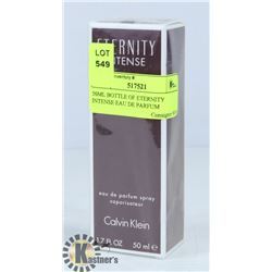 50ML BOTTLE OF CALVIN KLEIN ETERNITY EAU DE