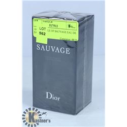 100ML BOTTLE OF DIOR SAUVAGE EAU DE TOILETTE.