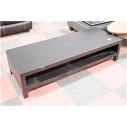 ESPRESSO COFFEE TABLE 59"X22".