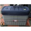 Image 1 : LOT OF 4 RUBBERMAID ROUGHNECK LARGE STORAGE TOTE