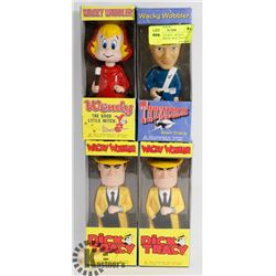 LOT OF 4 FIGURES - WENDY, THUNDERBIRDS, DICK TRACY