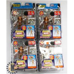 LOT OF 4 WOLVERINE MARVEL LEGENDS