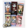 Image 1 : LOT OF 6 ASSORTED WACKY WOBBLERS AND FIGURES.