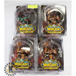 LOT OF 4 WORLD OF WARCRAFT FIGURES -