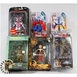 LOT OF ASSORTED FIGURES AND TOYS -
