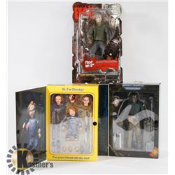 LOT OF 3 ASSORTED FIGURES - JASON FRIDAY THE 13TH