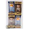 Image 1 : LOT OF 4 ASSORTED BOBBLEHEADS -