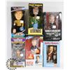 Image 1 : LOT OF 6 ASSORTED FIGURES AND BOBBLEHEADS