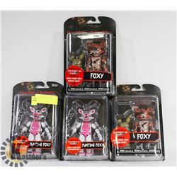 LOT OF 4 FIVE NIGHTS AT FREDDIES FIGURES.