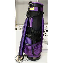 SPAULDING GOLF BAG PURPLE.