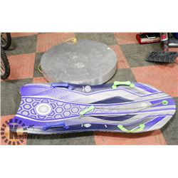 SNOW SLED SOLD WITH ROUND 4 WHEEL DOLLY