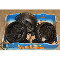 LOT OF 3 HONEYWELL FANS