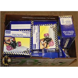 LOT OF 10 NORTH HALF MASKS.