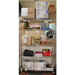 METRO RACK OF UNCLAIMED MERCHANDISE-RACK NOT INCL