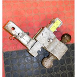 ALUMINUM ADJUSTABLE DROP DOWN HITCH W/ 2 BALLS