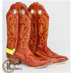 GENUINE LEATHER COWBOY BOOTS LADIES SZ 8