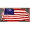 Image 1 : ANTIQUE AMERICAN FLAG 3X5 LOG GLORY