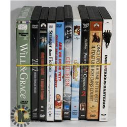 BUNDLE OF 10 ASSORTED DVD'S