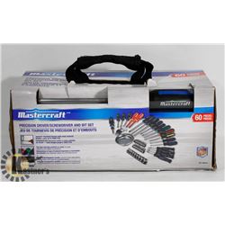 60PC MASTERCRAFT PRECISION DRIVER/SCREWDRIVER