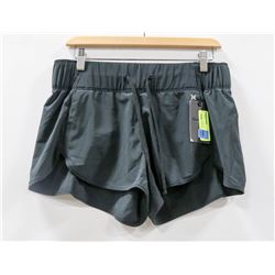 LADIES HURLEY BLACK ATHLETIC SHORTS. SIZE MED.
