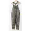 Image 1 : OBEY WOMEN'S PLAID OVERALLS. SIZE 28.