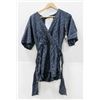 Image 1 : O'NEIL NAVY BLUE PEEK-A-BOO 3/4 ROMPER. SIZE SM.