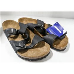 PAIR OF BURKENSTOCKS SELENA BLACK SANDAL. SIZE 36.