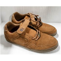 ES MEN'S BROWN SUEDE SKATE SHOES SIZE 12.