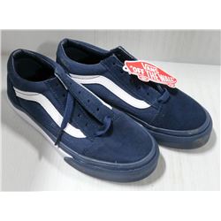 VANS NAVY BLUE AND WHITE YOUTH SHOE SIZE 2.
