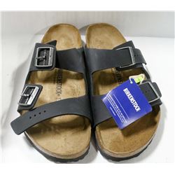 BIRKENSTOCKS MEN'S LEATHER BLACK SANDAL.. SIZE 13.