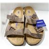 Image 1 : BIRKENSTOCKS MEN'S LEATHER LIGHT BROWN SANDAL. 13.