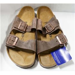 BIRKENSTOCKS MEN'S LEATHER BROWN SANDAL. SIZE 12.