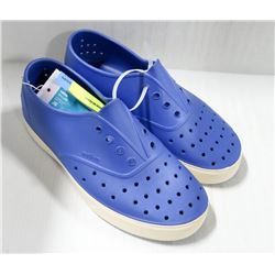 NATIVE MILLER BLUE/BONE J6 PLASTIC SHOES.