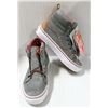 Image 1 : VANS GREY AND BROWN HIGH TOP YOUTH SHOES SIZE 1.