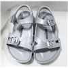 Image 1 : BIRKENSTOCK GREY HARD PLASTIC SANDALS SIZE L3.