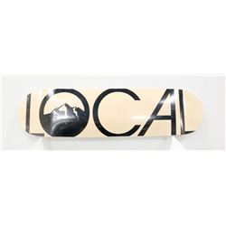 LOCAL BLONDE WOOD SKATE DECK BLACK TRIM. 8.25.