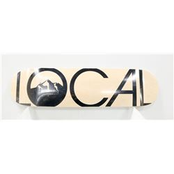 LOCAL BLONDE WOOD SKATE DECK GREEN TRIM 8.25