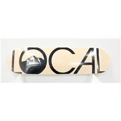 LOCAL BLONDE WOOD SKATE DECK BLUE TRIM 8.25