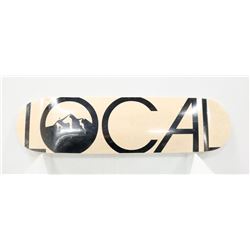 LOCAL BLONDE WOOD SKATE DECK RED TRIM 7.75