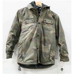 VOLCOM CAMO YOUTH SNOWBOARDING JACKET MED / 10