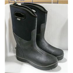 BOGS BLACK INSULATED RAIN BOOT MEN'S SIZE 12