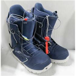 BURTON NAVY BLUE MOTO SNOWBOARDING BOOTS SIZE 7