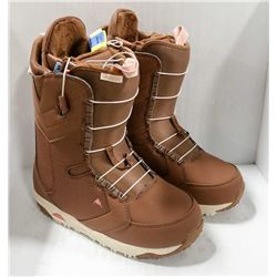 BURTON BROWN/PINK LIMELIGHT SNOWBOARDING BOOTS SIZE