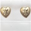 Image 1 : 14K Yellow Gold Heartshape Screwback Earrings, Suggested Retail Value $200