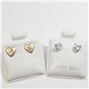 Image 1 : White Gold And Yellow Gold Set Of Earrings, Made in Canada, Suggested Retail Value $400
