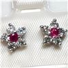 Image 2 : 14K White Gold Diamond (0.60Ct,Si2-I-1,G-H)(RUBYct) 0.2 Earrings (~weight 1.42g), Made in Canada, Ap