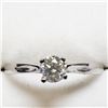 Image 1 : 14K White Gold Diamond (0.32Ct,Si2,H) Ring (~Size 6) (~weight 1.64g), Made in Canada, Appraised Reta