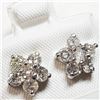 Image 2 : 14K White Gold Diamond (1.23Ct,I1-I3,G-I) Earrings (~weight 1.66g), Made in Canada, Appraised Retail